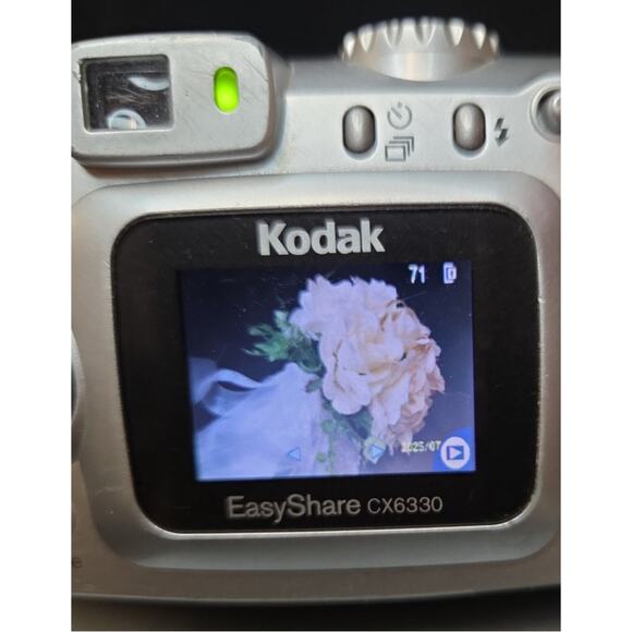 Kodak EasyShare CX6330 Digital Camera 3.1MP w/ Card, Strap, Batteries, Tested - Picture 7 of 9